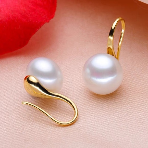 Real pearl earrings - Picture 1 of 12